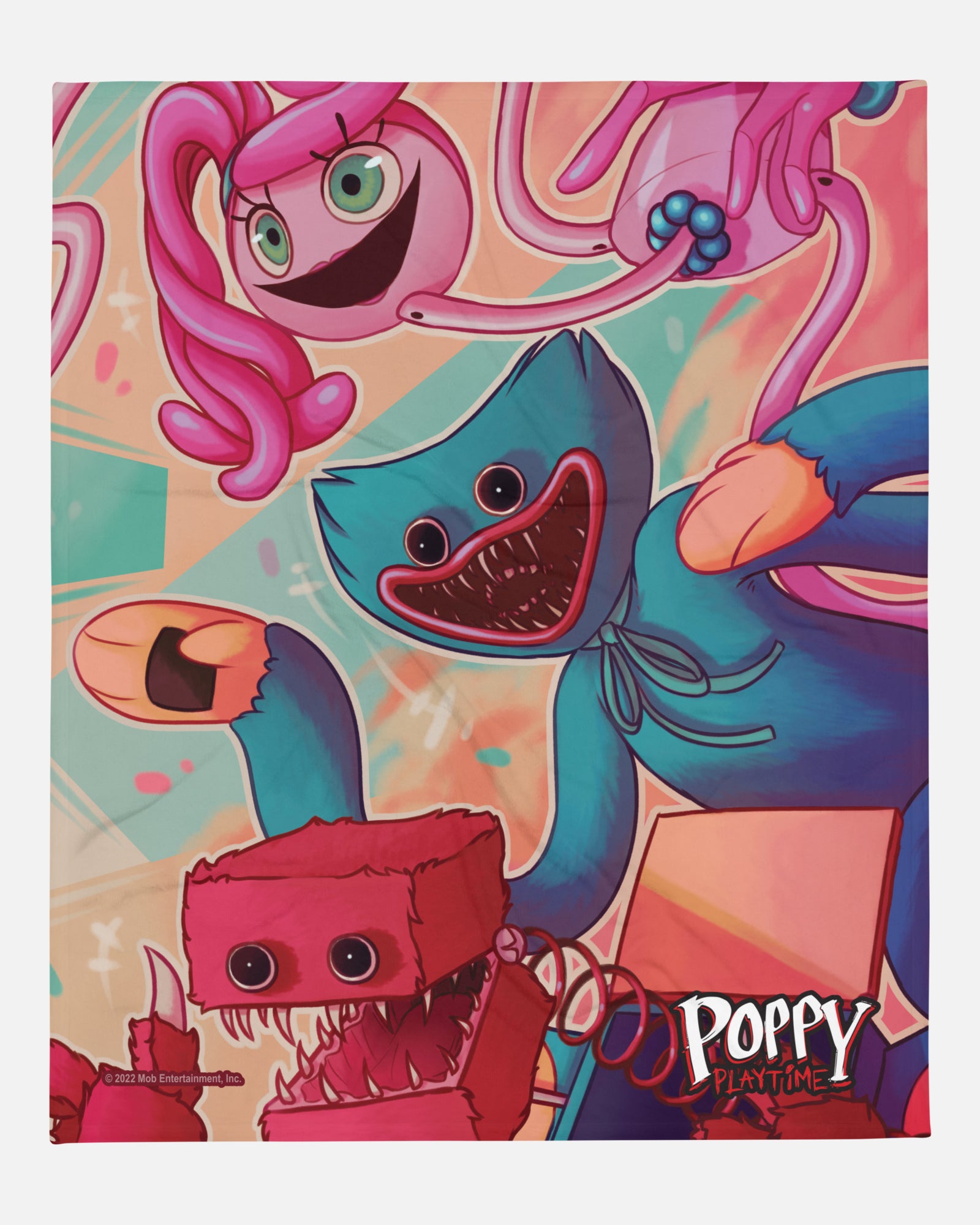 Huggy Wuggy Mommy Long Legs Boxy Boo Blanket