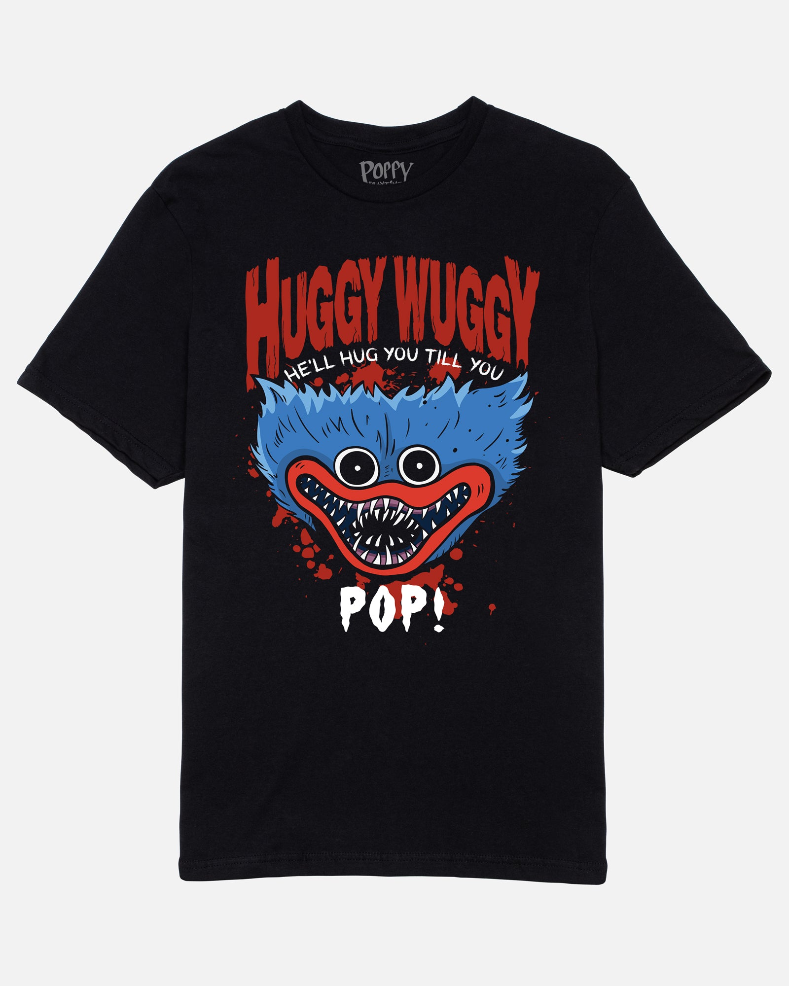 Huggy Wuggy "He'll Hug You Till You Pop!" Tee