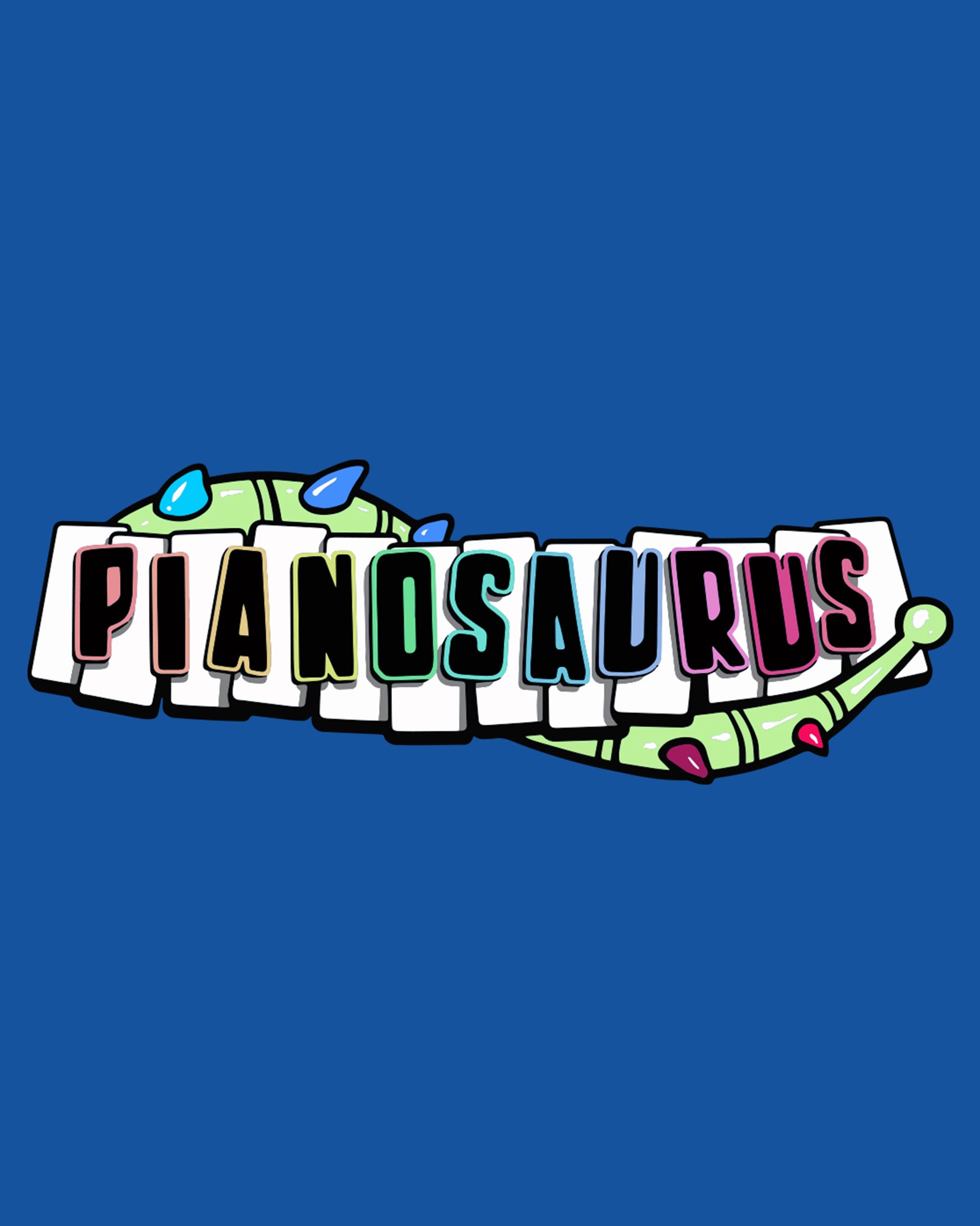 Pianosaurus He Plays For Us Drawstring Hoodie - Image 3