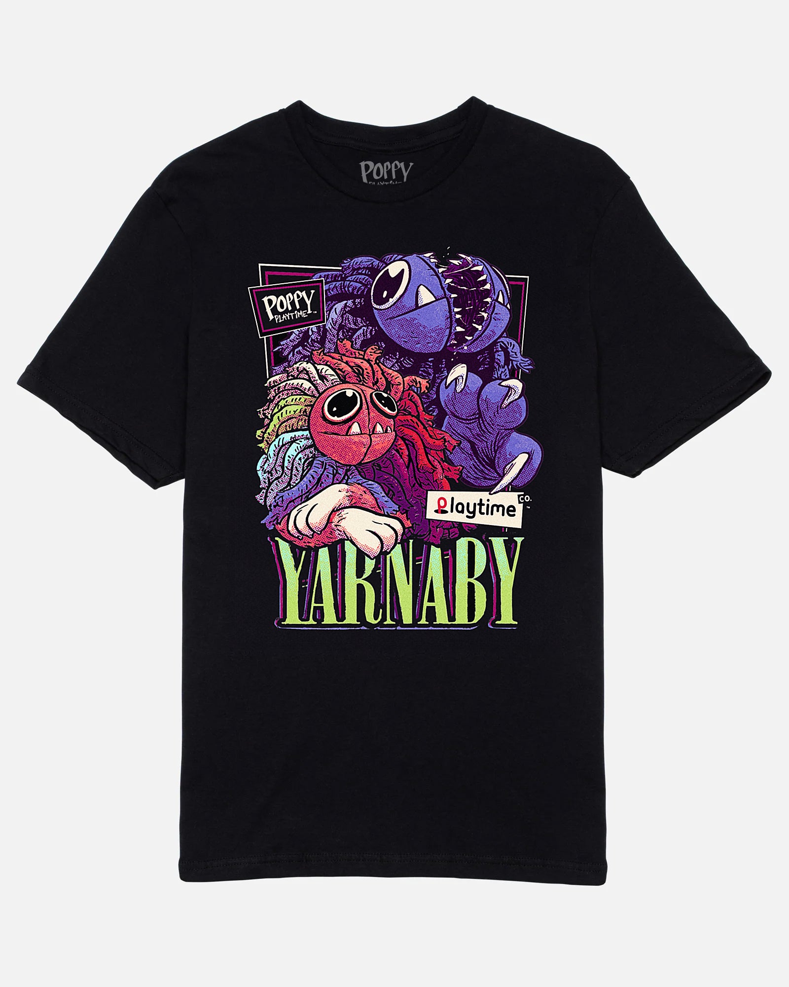 Yarnaby Lounging Portrait Black Tee